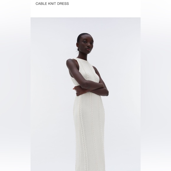 Zara Dresses & Skirts - (NWT) ZARA - WOMEN’S CABLE KNIT DRESS - SIZE SMALL